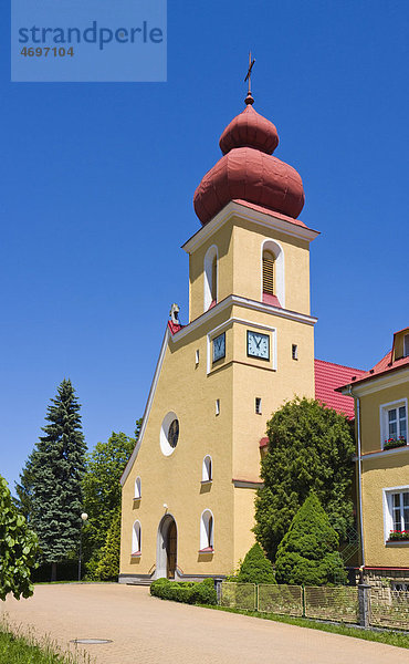 Die Klosterkirche von St. Joseph in Jablunkov  Bezirk Okres Fr_dek-MÌstek  Mährisch-Schlesische Region  Tschechien  Europa