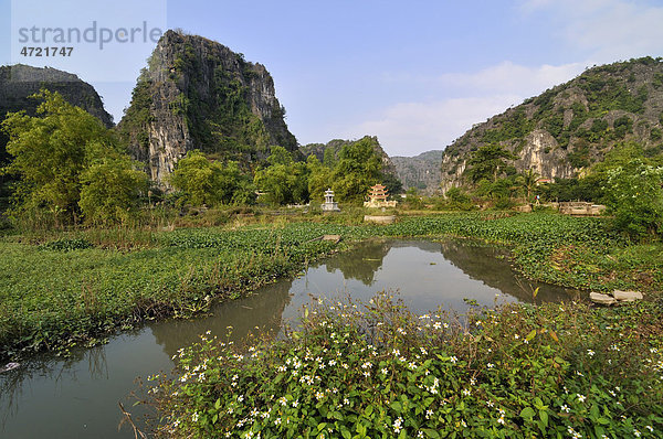 Tam Coc Region  Umgebung von Ninh Binh  trockene Halong Bucht  Vietnam  Südostasien