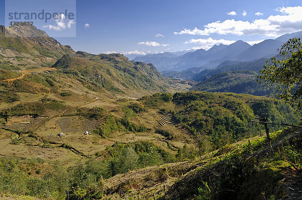 Umgebung von Sapa  Nordvietnam  Vietnam  Asien