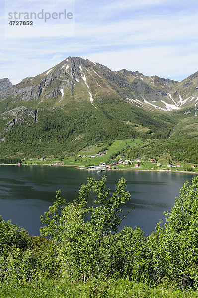 Auf der Küstenstraße RV 17  Nord-Norwegen  Norwegen  Skandinavien  Europa