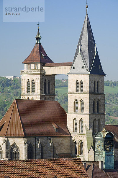 Stadtkirche  Esslingen am Neckar  Baden-Württemberg  Deutschland  Europa
