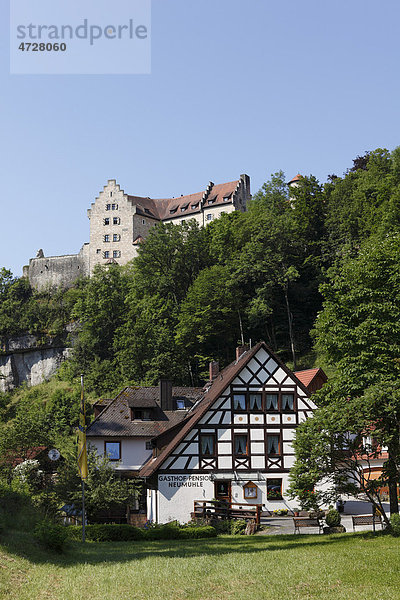 Burg Rabenstein  Ahorntal  Fränkische Schweiz  Fränkische Alb  Oberfranken  Franken  Bayern  Deutschland  Europa