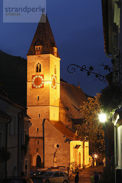 Pfarrkirche  Spitz an der Donau  Wachau  Waldviertel  Niederösterreich  Österreich  Europa