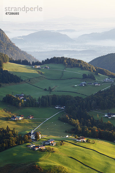 Ettenberg bei Berchtesgaden  Blick von Salzburgblick auf Kneifelspitze  Berchtesgadener Land  Oberbayern  Bayern  Deutschland  Europa