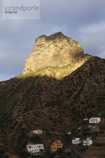 Berg Roque Cano bei Vallehermoso  La Gomera  Kanaren  Spanien  Europa