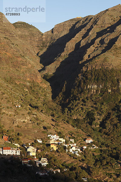 La Vizcaina  oberes Valle Gran Rey  La Gomera  Kanaren  Spanien  Europa Insel La Gomera