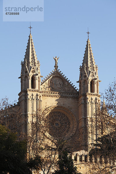 Kathedrale La Seu  Palma de Mallorca  Mallorca  Balearen  Spanien  Europa
