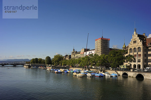 Limmatquai  Zurich  Switzerland  Europe