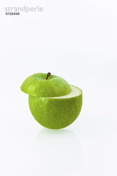 Quer durchgeschnittener Apfel