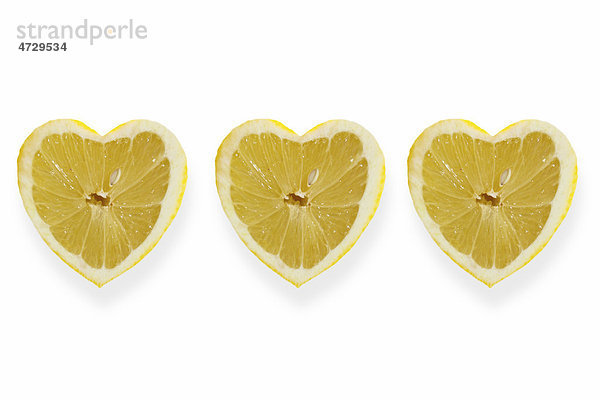 Zitronen in Herzform