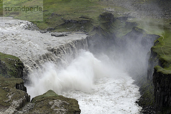 Wasserfall Hafragilsfoss  Island  Europa