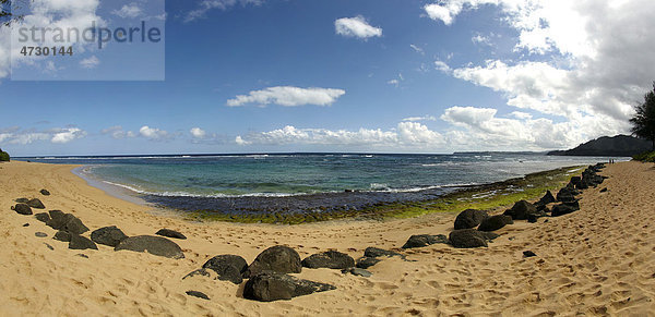 Ha'ena Beach  Strand von Haena  Kauai  Hawaii  USA