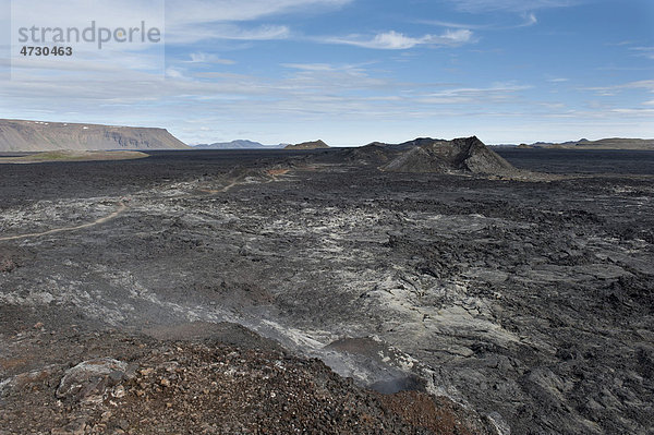 Erkalteter Lavastrom  Vulkanismus  Krater  Caldera Krafla  M_vatn-Region  Myvatn  Õsland  Island  Skandinavien  Nordeuropa  Europa