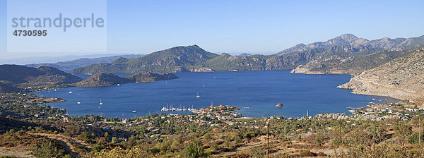 Bay at Selimiye  Turkish Aegean  Turkey  Asia