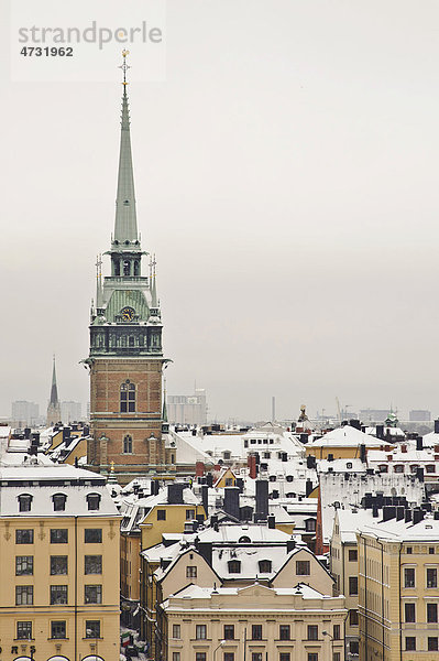 Tyska kyrkan Kirche in der Altstadt  Stockholm  Schweden  Europa