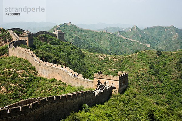 Chinesische Mauer  erhöhte Ansicht