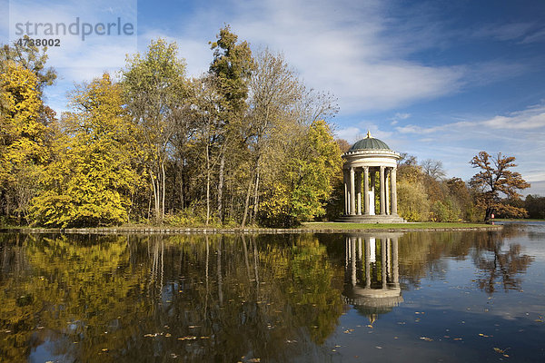 Apollon-Tempel  Schlosspark Nymphenburg  München  Bayern  Deutschland  Europa