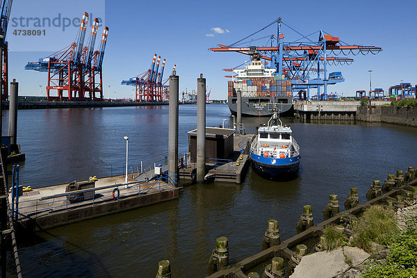 Waltershofer Hafen  Burchardkai  Hamburg  Deutschland  Europa