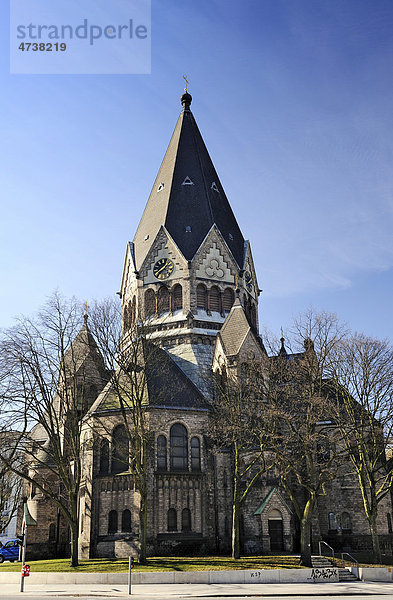 Die Gnadenkirche am Tschaikowskyplatz in St. Pauli  Hamburg  Deutschland  Europa