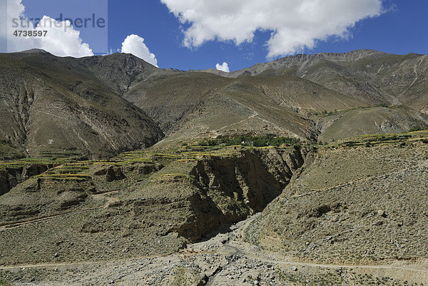 Berglandschaft  Tibet  China  Asien