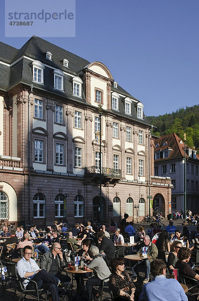 Rathaus  Marktplatz  Heidelberg  Baden-Württemberg  Deutschland  Europa