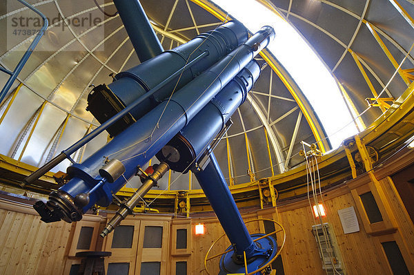 Teleskop  Sternwarte  Observatorium am Königstuhl  Heidelberg  Baden-Württemberg  Deutschland  Europa