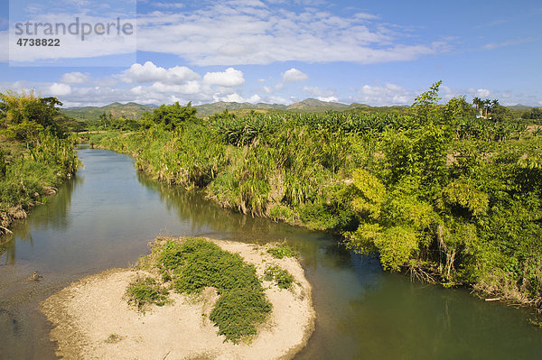 Landschaft des Tals der Zuckerraffinerien  Valle de los Ingenios  Trinidad  Unesco Weltkulturerbe  Provinz Sancti Spiritus  Kuba  Zentralamerika