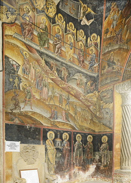 Fresken im Eingangsbereich  Kloster Cozia  Oltenien  Walachei  Rumänien  Europa