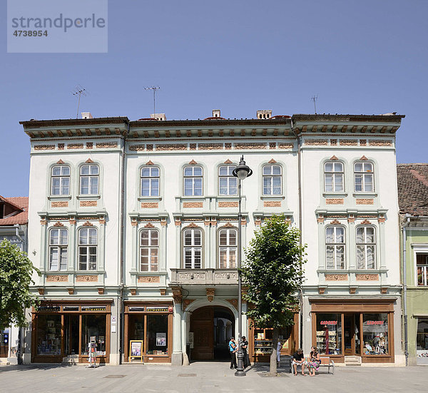 Renoviertes Bürgerhaus  Sibiu  Hermannstadt  Rumänien  Europa