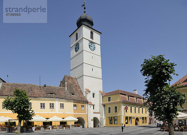 Alter Ratsturm  Sibiu  Hermannstadt  Rumänien  Europa