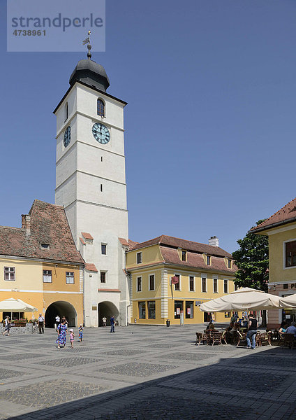 Alter Ratsturm  Sibiu  Hermannstadt  Rumänien  Europa