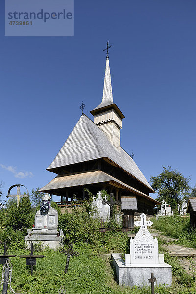 Holzkirche  Biserica de lemn  Buleni  Iza-Tal  Maramures  Rumänien  Europa