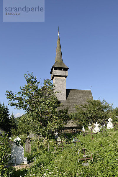 Holzkirche von Botiza  Iza-Tal  Maramures  Rumänien  Europa