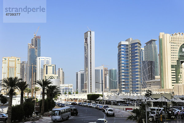 Stadtansicht  Doha  Emirat Katar  Qatar  arabische Halbinsel  Persischer Golf  Naher Osten  Asien