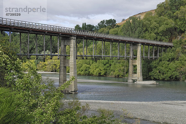 Old Lower Shotover Bridge bei Queenstown  Südinsel  Neuseeland