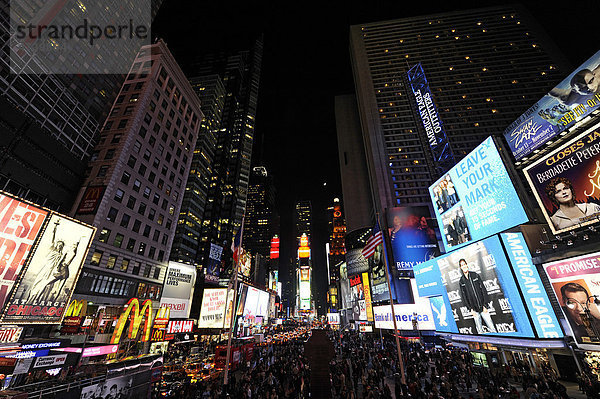Times Square  Manhattan  New York City  New York  Vereinigte Staaten von Amerika  USA  Nordamerika