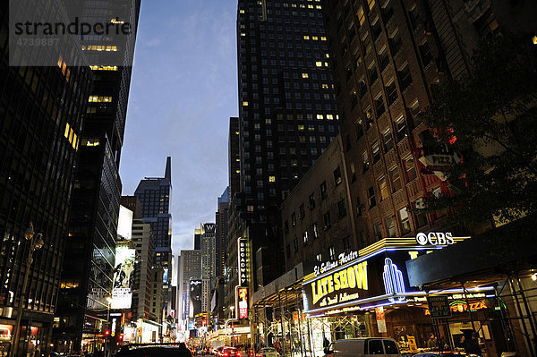 Broadway  Ed Sullivan Theater  Manhattan  New York City  New York  Vereinigte Staaten von Amerika  USA  Nordamerika