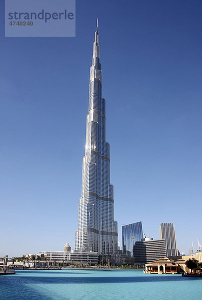 Burj Khalifa  höchstes Gebäude der Welt  Dubai  Vereinigte Arabische Emirate  Naher Osten
