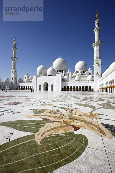 Schaich-Zayid-Moschee  Abu Dhabi  Vereinigte Arabische Emirate  Naher Osten