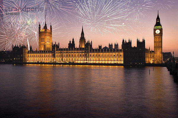 Houses of Parliament  London  England  Großbritannien  Europa