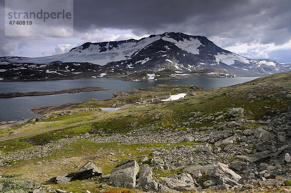 Berglandschaft im Jotunheimen Nationalpark  Norwegen  Europa