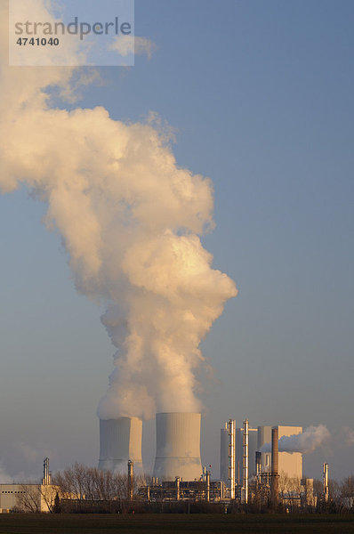 Kohlekraftwerk und Chemieindustrie  Sachsen  Deutschland  Europa