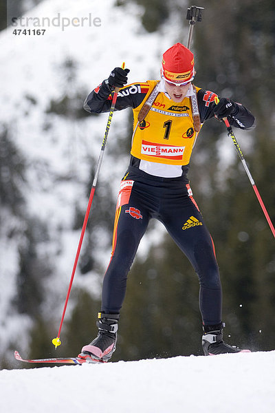 Biathlon Weltcup  Antholz  Südtirol  Italien  Europa