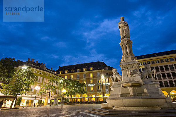 Waltherplatz in Bozen  Südtirol  Italien  Europa