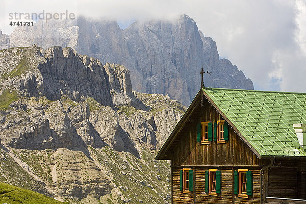 Blumenwiese auf Seiser Alm  Südtirol  Italien  Europa