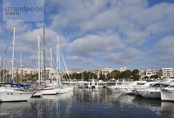 Yachthafen  Portocristo  Porto Cristo  Mallorca  Balearen  Spanien  Europa