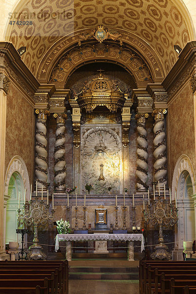 Altar der Klosterkirche Santuari de San Salvador  Felanitx  Mallorca  Balearen  Spanien  Europa