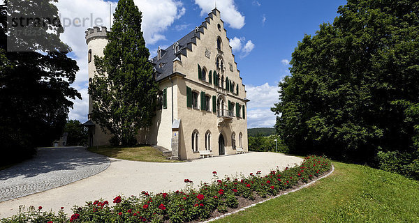 Schloss Rosenau mit Parkanlage  Coburg  Oberfranken  Bayern  Deutschland  Europa