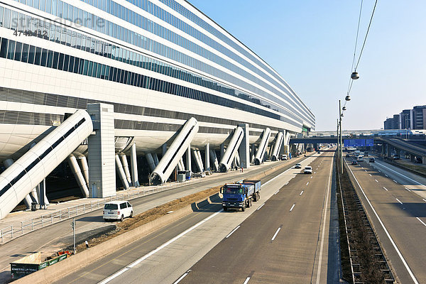 Businesscenter The Squaire  vormals Airrail Center  am Terminal 1 des Frankfurter Flughafens  Frankfurt am Main  Hessen  Deutschland  Europa