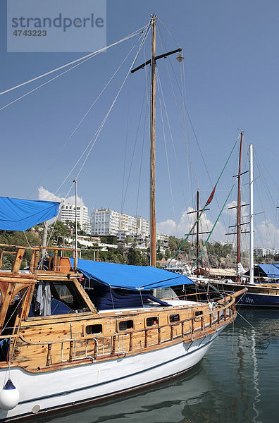 Gulet Segelboot  Kaleici  Antalya  Türkei